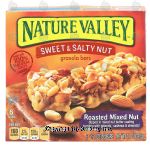 Nature Valley Sweet & Salty Nut roasted mixed nut granola bars, peanuts, cashews & almonds, 6 ct Center Front Picture