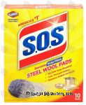 S.O.S.  reusable soap filled steel wool pads Center Front Picture