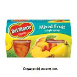 Del Monte Mixed Fruit In Light Syrup 4 Pk Center Front Picture