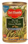 Del Monte Green Beans Cut Blue Lake No Salt Added Center Front Picture