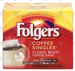 Folgers Singles classic roast coffee bags, 19-bags Center Front Picture