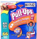 Huggies Pull-ups 4T-5T training pants with learning designs, 38+ lbs. Center Front Picture