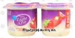 Dannon Light & Fit strawberry flavored nonfat yogurt, 5.3-oz. Center Front Picture