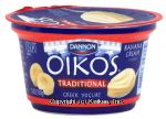 Dannon Oikos traditional banana cream greek yogurt Center Front Picture