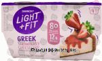 Dannon Light & Fit greek strawberry cheesecake, 4 pk., cups Center Front Picture