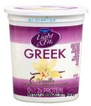 Dannon Light & Fit nonfat vanilla greek yogurt Center Front Picture