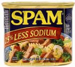 Spam Canned Meat 25% Less Sodium Center Front Picture