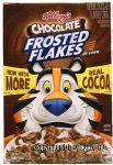 Kellogg Frosted Flakes chocolate corn flake cereal, box Center Front Picture
