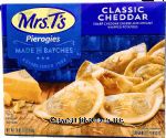 Mrs. T's Pierogies classic cheddar; sharp cheddar cheese and creamy whipped potatoes, folded in pasta shell, 12 ct Center Front Picture