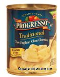 Progresso Traditional new england clam chowder ready to serve soup Center Front Picture