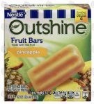 Nestle Outshine pineapple fruit ice bars, made with real fruit, 6 bars Center Front Picture