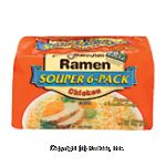 Maruchan Ramen Noodle Soup Chicken Flavor Souper 6-Pack Center Front Picture