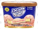 Dean's Country Fresh strawberry ice cream Center Front Picture