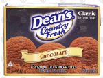 Dean's Country Fresh chocolate ice cream Center Front Picture