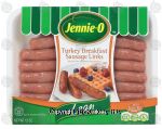 Jennie-o Lean turkey breakfast sausage links Center Front Picture