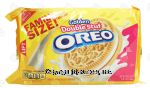 Nabisco Oreo golden double stuf sandwich cookies; Family Size Center Front Picture