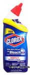 Clorox  toilet bowl cleaner with bleach, wide dispensing, rain clean scent Center Front Picture