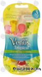 Gillette Venus disposable razors with a touch of aloe, 3 blades, tropical scented razors Center Front Picture