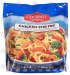 Gourmet Dining  chicken stir fry; lo mein pasta w/ vegetables, individually bagged ingredients Center Front Picture