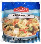 Gourmet Dining  shrimp scampi; rotini pasta w/ vegetables, individually bagged ingredients Center Front Picture