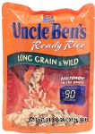Uncle Ben's Ready Rice long grain & wild rice, microwave in the pouch Center Front Picture