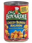 Chef Boyardee Cheesy Burger Macaroni in a cheesy meat sauce Center Front Picture
