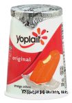 Yoplait Original lowfat orange creme yogurt Center Front Picture
