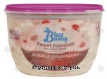 Blue Bunny Sweet Freedom double strawberry ice cream, no sugar added Center Front Picture