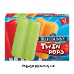 Blue Bunny Blue Ribbon Classics twin pops; cherry, lemon lime, orange, 12 bars Center Front Picture