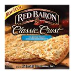 Red Baron Classic Crust 4 cheese pizza, mozzarella, cheddar, provolone & parmesan Center Front Picture