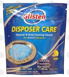 Glisten Disposer Care garbage disposer cleaner plus bleach alternative, lemon scent, 4 packets Center Front Picture