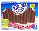 Dean's Country Fresh ice cream bars; vanilla flavored ice cream with a chocolate flavored coating, 12 pack Center Front Picture