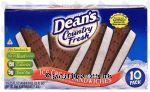 Dean's Country Fresh ice cream sandwiches; vanilla ice cream, 10 pack Center Front Picture