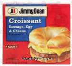 Jimmy Dean  croissant sandwiches, sausage egg & cheese, 4-count Center Front Picture