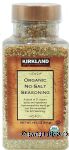 Kirkland Signature Organic no-salt seasoning, 21 spices and ingredients Center Front Picture