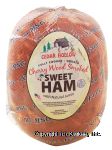 Cedar Hollow  cherry wood smoked sweet ham, fully cooked Center Front Picture