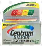 Centrum Silver adults 50+, multivitamin/multimineral, tablets Center Front Picture