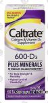 Caltrate  600+d3 plus minerals, calcium supplement Center Front Picture