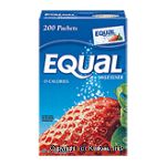 Equal  0 calorie sweetener nutrasweet 200 packets Center Front Picture