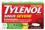 Tylenol Sinus Severe acetaminophen, pain reliever - fever reducer, 24 caplets Center Front Picture