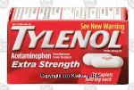 Tylenol Extra Strength acetaminophen pain reliever/fever reducer caplets 500mg Center Front Picture