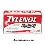 Tylenol Regular Strength acetaminophen, pain reliever, fever reducer, 100 tablets Center Front Picture