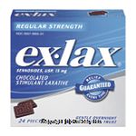 Ex-lax  regular strength chocolated stimulant laxative, 24 pieces Center Front Picture