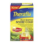 Theraflu  multi-symptom severe cold, green tea & honey lemon flavors Center Front Picture