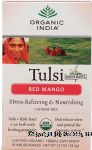 Organic India Tulsi red mango caffeine-free tea bags, holy basil, 18 infusion bags Center Front Picture