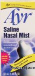 Ayr  saline nasal mist, moisturizes & soothes dry, stuffy noses, alcohol-free, Center Front Picture