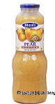 Hero  pear nectar, fresh squeezed, all natural, not from concentrate, contains 50% juice Center Front Picture