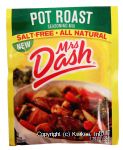 Mrs. Dash  pot roast seasoning mix, salt-free, all natural Center Front Picture