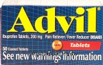 Advil  pain reliever/fever reducer, ibuprofen tablets, 200 mg Center Front Picture