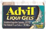 Advil Liqui-Gels pain reliever/fever reducer, ibuprofen capsules 200 mg, liqui-gels Center Front Picture